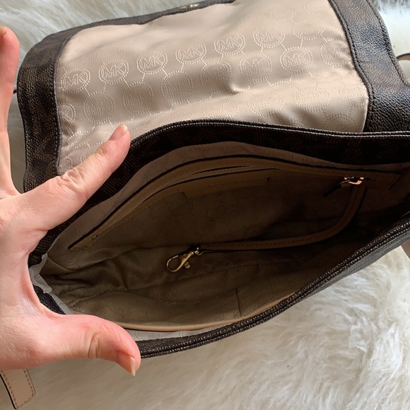 Michael Kors | brown MK Satchel Crossbody Bag - Picture 12 of 16